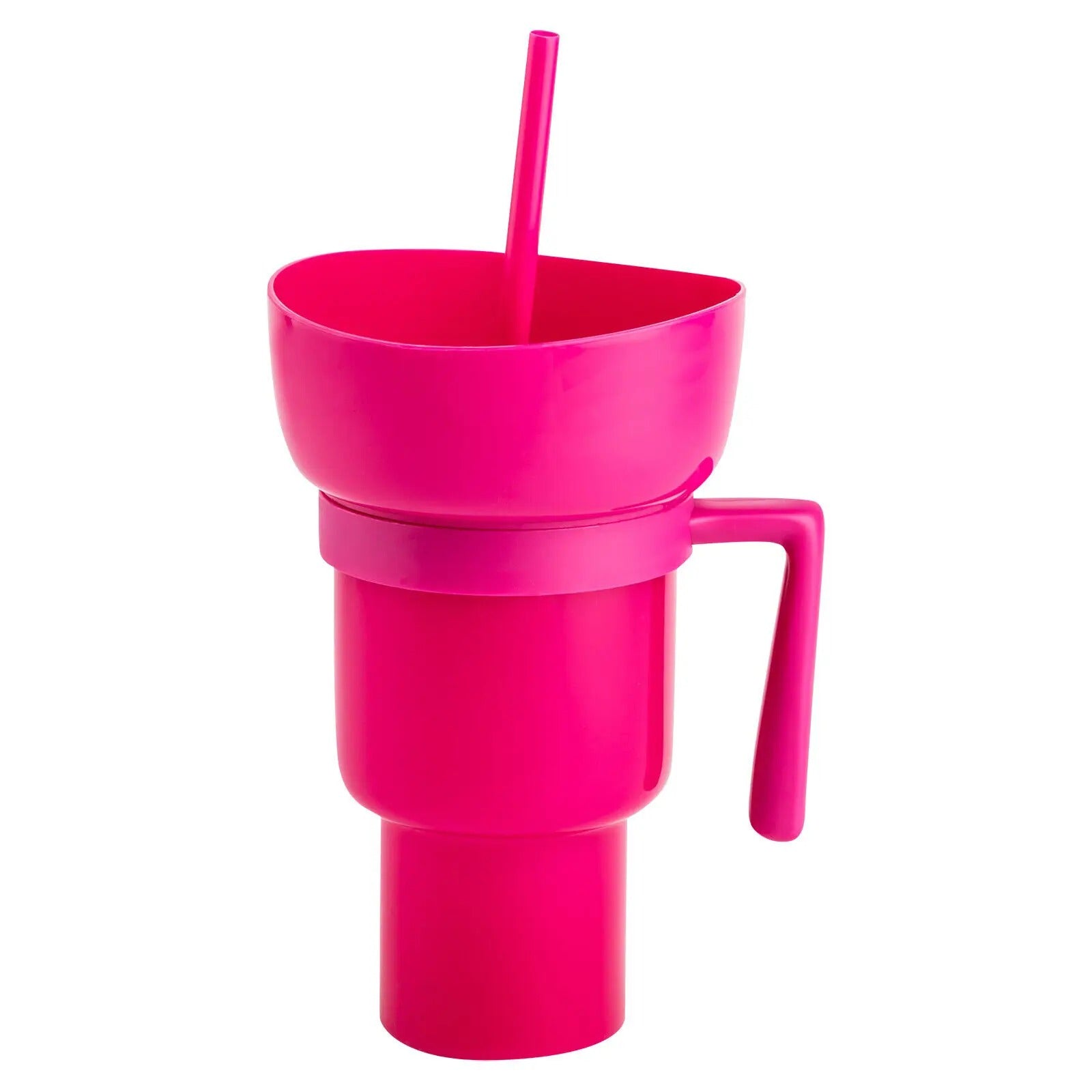 Moonval 2-in-1 Snack & Drink Cup with Snack Bowl, Leakproof Travel Tumbler 900ml