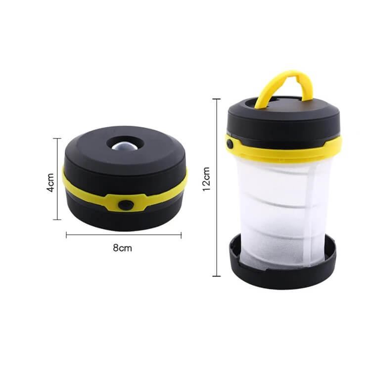 Moonval Portable LED Camping Lantern, Collapsible Foldable Light with Flashlight & 3 Modes