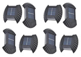 Moonval Solar Wall Lights, 4-Pack Waterproof Up & Down LED Outdoor Fence Lights