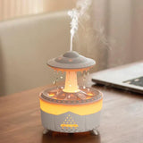 Moonval Rain Drop Air Humidifier, Ultrasonic Cool Mist Diffuser with LED Ambient Light for Home & Office