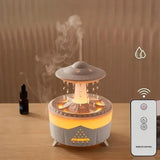 Moonval Rain Drop Air Humidifier, Ultrasonic Cool Mist Diffuser with LED Ambient Light for Home & Office