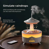 Moonval Rain Drop Air Humidifier, Ultrasonic Cool Mist Diffuser with LED Ambient Light for Home & Office