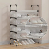 Moonval Multi-Layer Shoe Rack, Dustproof Storage Organizer with Spacious Shelves for Entryway & Closet