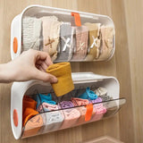 Moonval Underwear Organizer, Foldable Drawer Storage Box for Bras, Panties, Socks & Accessories