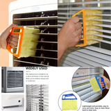 Moonval 7-Slat Cleaning Brush, Microfiber Duster for Blinds, Window Rails & Air Vents