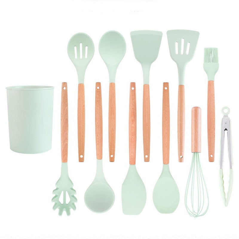 Moonval 13-Piece Silicone Kitchen Utensil Set, Heat Resistant Non-Stick Cooking Tools