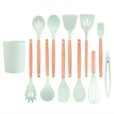 Moonval 13-Piece Silicone Kitchen Utensil Set, Heat Resistant Non-Stick Cooking Tools