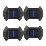 Moonval Solar Wall Lights, 4-Pack Waterproof Up & Down LED Outdoor Fence Lights