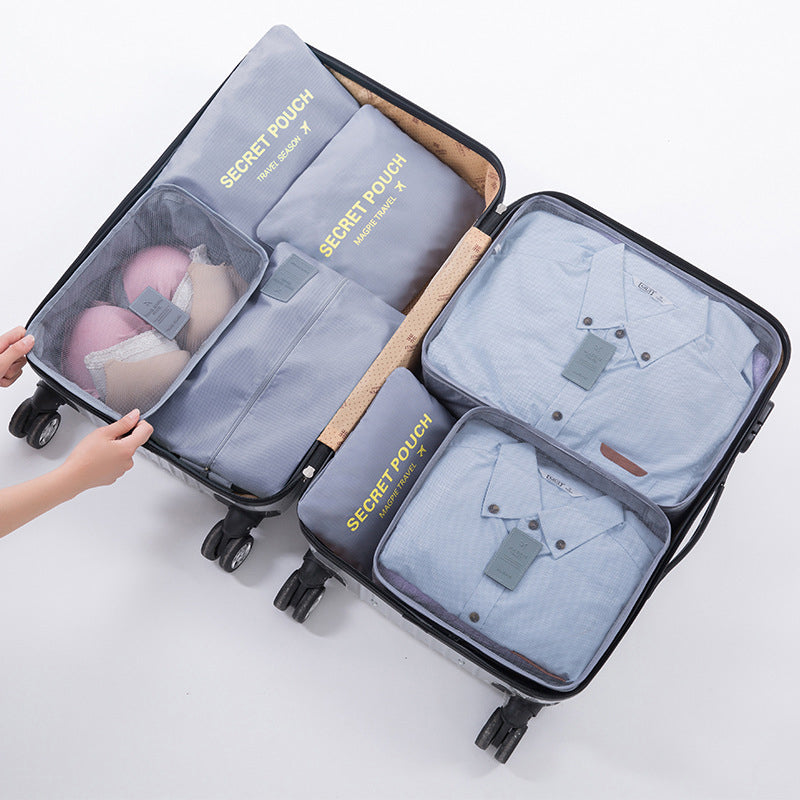 Moonval Travel Packing Cubes, 6-Piece Luggage Organizer Set for Clothes, Shoes & Travel Essentials