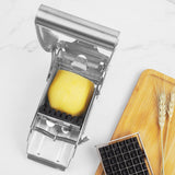 Moonval French Fry Cutter, Stainless Steel Potato & Vegetable Chopper with Lever Handle