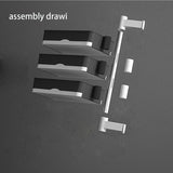 Moonval 3-Tier Rotating Soap Holder, Wall-Mounted Self-Draining Bathroom Organizer