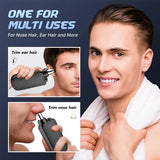 Moonval Portable Nose Hair Trimmer, Manual Ear & Nose Hair Grooming Tool for Men & Women