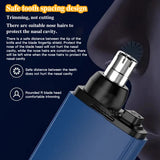 Moonval Portable Nose Hair Trimmer, Manual Ear & Nose Hair Grooming Tool for Men & Women