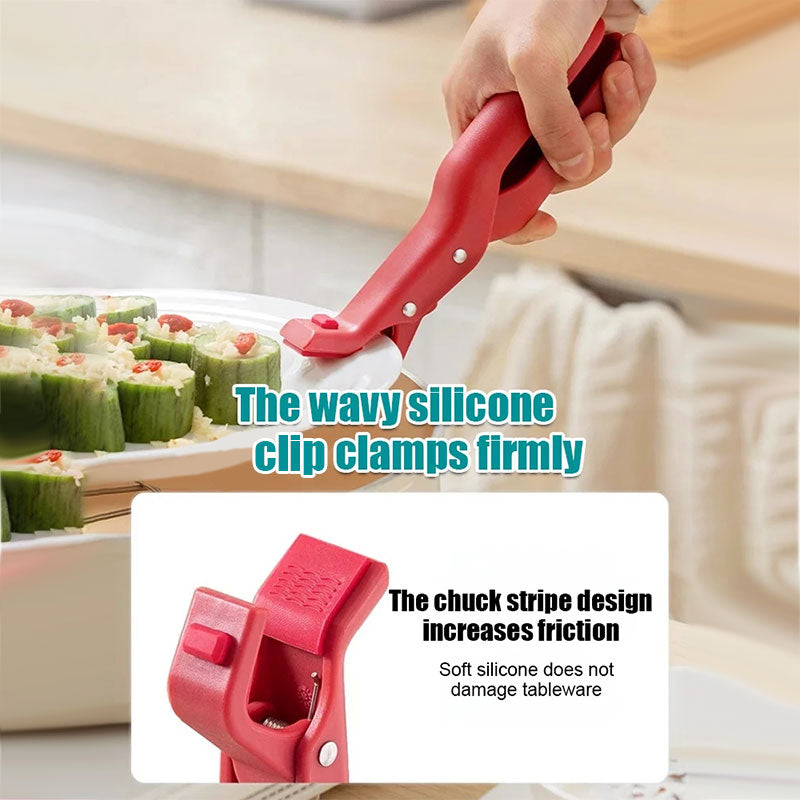 Moonval Hot Dish Gripper, Heat-Resistant Bowl and Baking Tray Lifter with Non-Slip Tips