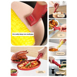 Moonval Hot Dish Gripper, Heat-Resistant Bowl and Baking Tray Lifter with Non-Slip Tips