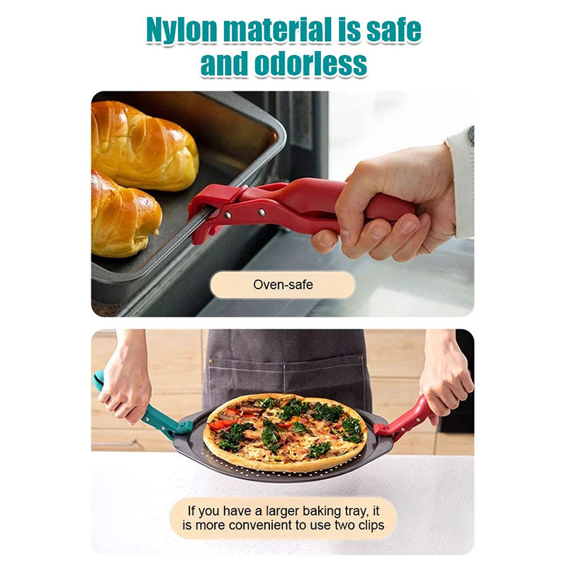 Moonval Hot Dish Gripper, Heat-Resistant Bowl and Baking Tray Lifter with Non-Slip Tips