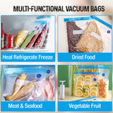 Moonval Vacuum Sealer Bags, BPA-Free Food Storage Rolls for Sous Vide, Freezer & Meal Prep