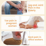 Moonval Leg Elevation Pillow, Ergonomic Knee & Ankle Support Cushion with Washable Cover