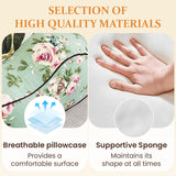 Moonval Leg Elevation Pillow, Ergonomic Knee & Ankle Support Cushion with Washable Cover