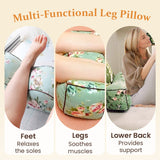 Moonval Leg Elevation Pillow, Ergonomic Knee & Ankle Support Cushion with Washable Cover