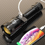 Moonval Zoomable LED Flashlight, Super Bright High-Power Tactical Torch with Adjustable Focus