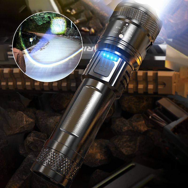 Moonval Zoomable LED Flashlight, Super Bright High-Power Tactical Torch with Adjustable Focus