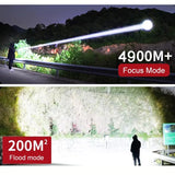 Moonval Zoomable LED Flashlight, Super Bright High-Power Tactical Torch with Adjustable Focus
