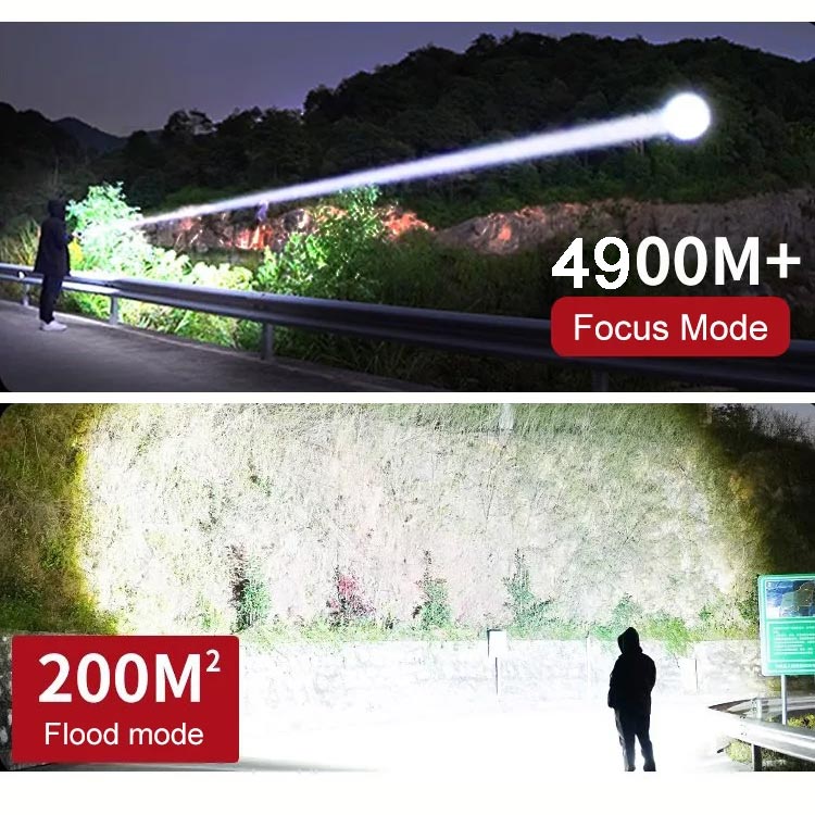 Moonval Zoomable LED Flashlight, Super Bright High-Power Tactical Torch with Adjustable Focus