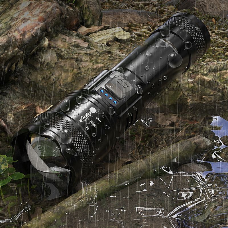 Moonval Zoomable LED Flashlight, Super Bright High-Power Tactical Torch with Adjustable Focus