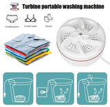 Moonval Mini Washing Machine & Dishwasher, Portable Compact Cleaner for Small Loads & Travel