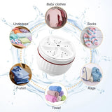 Moonval Mini Washing Machine & Dishwasher, Portable Compact Cleaner for Small Loads & Travel