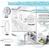 Moonval Mini Washing Machine & Dishwasher, Portable Compact Cleaner for Small Loads & Travel
