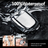 Moonval Mini Electric Shaver, USB Rechargeable Waterproof Portable Razor for Home, Car & Travel