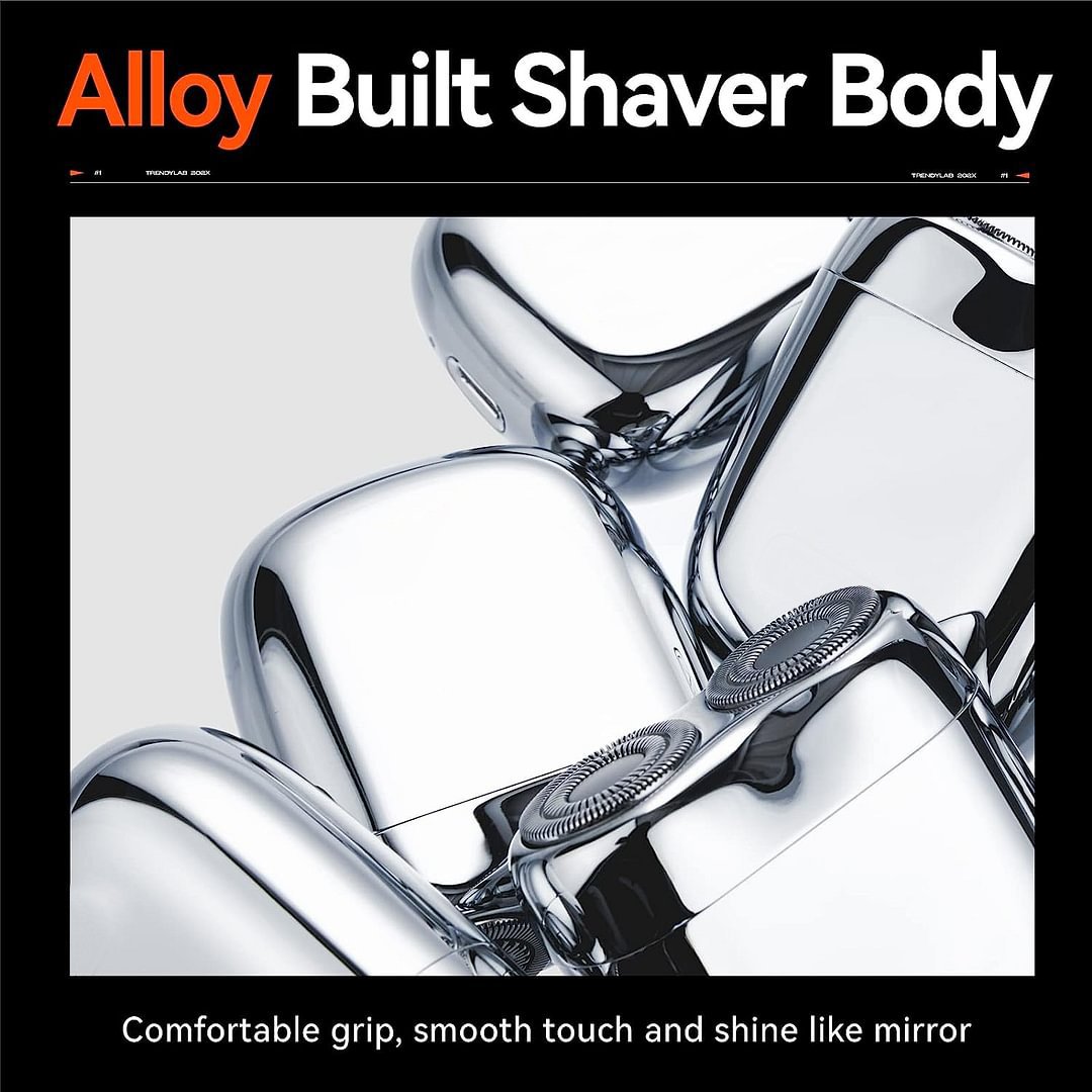 Moonval Mini Electric Shaver, USB Rechargeable Waterproof Portable Razor for Home, Car & Travel