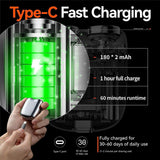 Moonval Mini Electric Shaver, USB Rechargeable Waterproof Portable Razor for Home, Car & Travel