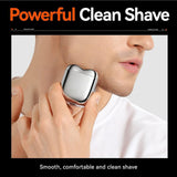 Moonval Mini Electric Shaver, USB Rechargeable Waterproof Portable Razor for Home, Car & Travel