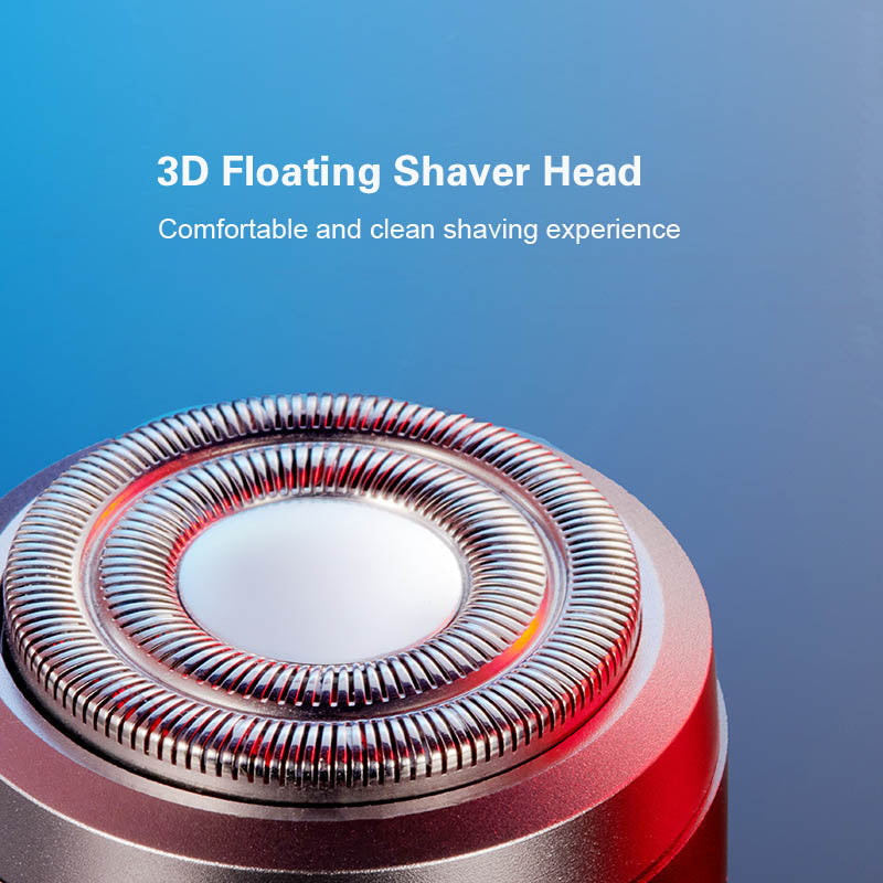 Moonval Multifunction Electric Shaver, Portable USB Rechargeable Razor for Face, Beard & Travel