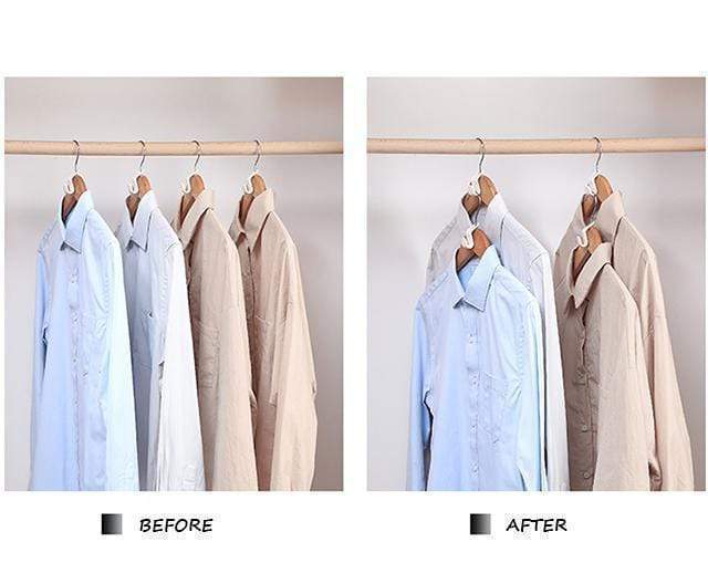 Moonval Hanger Connector Hooks, Space-Saving Closet Extender Hooks for Clothes Hangers