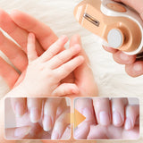 Moonval Electric Nail Clipper, 2-in-1 Automatic Nail Trimmer & Polisher with USB Rechargeable Design
