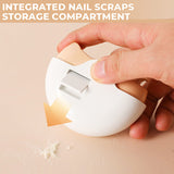 Moonval Electric Nail Clipper, 2-in-1 Automatic Nail Trimmer & Polisher with USB Rechargeable Design