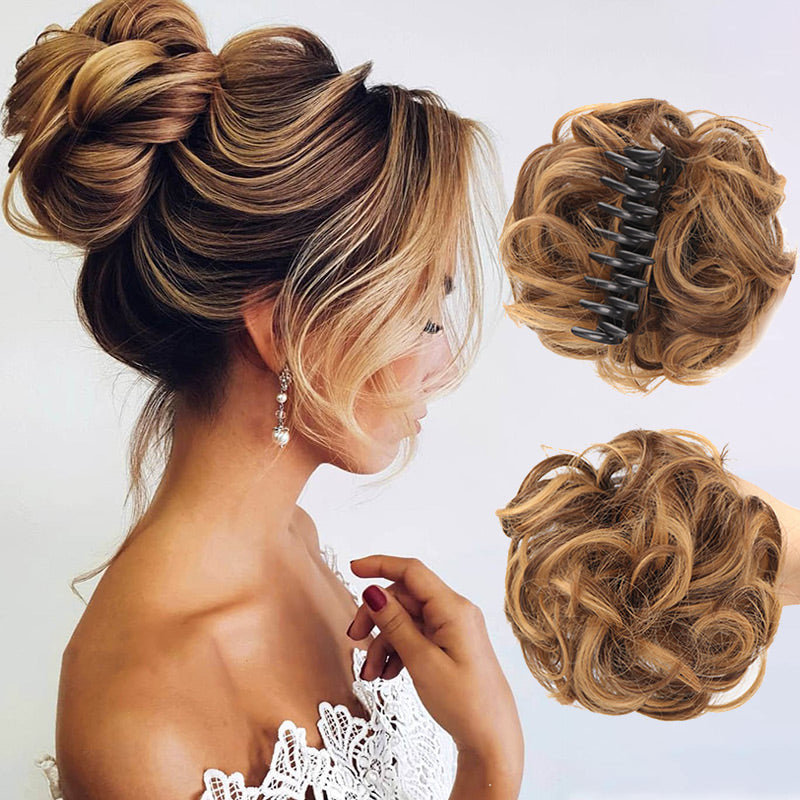 Moonval Clip-In Hair Extensions, Natural-Looking Clip-On Hairpiece for Instant Volume & Length