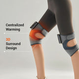 Moonval Heated Knee Massager, Electric Knee Wrap with Heat & Vibration Massage for Daily Comfort