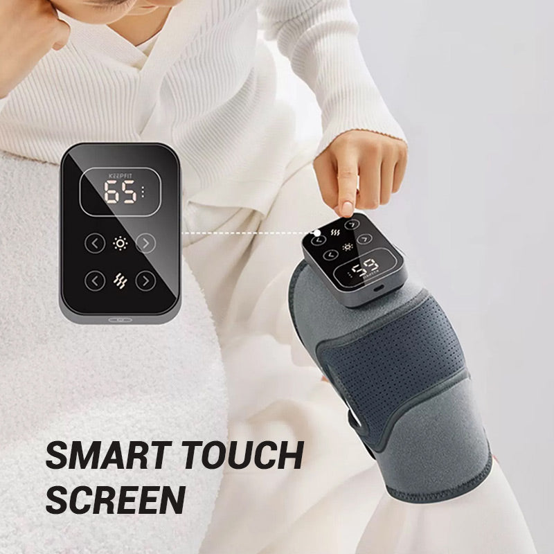 Moonval Heated Knee Massager, Electric Knee Wrap with Heat & Vibration Massage for Daily Comfort