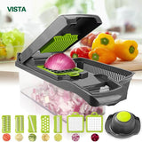 Moonval 16-Piece Vegetable Cutter Set, Multifunction Mandoline Slicer & Food Chopper