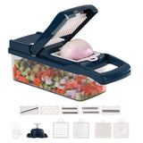 Moonval 16-Piece Vegetable Cutter Set, Multifunction Mandoline Slicer & Food Chopper