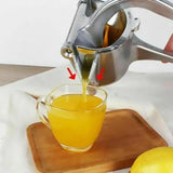 Moonval Stainless Steel Citrus Juicer, Heavy-Duty Manual Lemon & Lime Fruit Press