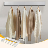 Moonval Wall-Mounted Folding Drying Rack, Retractable Space-Saving Clothes Airer
