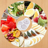 Moonval 3-in-1 Egg Slicer, Multifunction Food Cutter for Eggs, Mushrooms & Soft Fruits
