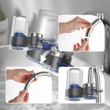 Moonval Faucet Water Purifier, Tap Water Filter with Universal Adapters for Kitchen Faucets