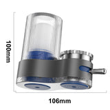 Moonval Faucet Water Filter, Dual-Mode Tap Purifier with Washable Cartridge & Adapters